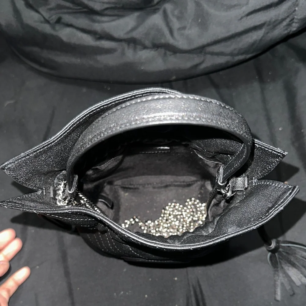 Gucci Black Mini Leather Bag with Chain Strap - Picture 4 of 5